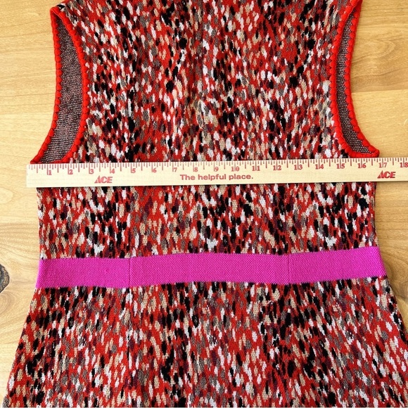 MISSONI SLEEVELESS WOOL BLD KNIT DRESS M ORANGE LABEL 2015 SEASON DESIGNER BOLD - Picture 8 of 13